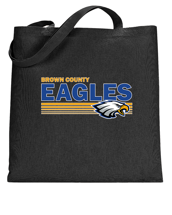 Brown County HS Baseball Stripes - Tote