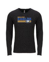 Brown County HS Baseball Stripes - Tri-Blend Long Sleeve