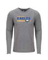 Brown County HS Baseball Stripes - Tri-Blend Long Sleeve