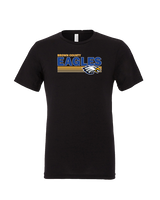 Brown County HS Baseball Stripes - Tri-Blend Shirt