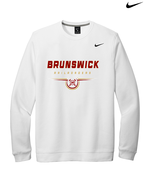 Brunswick HS Football Design - Mens Nike Crewneck