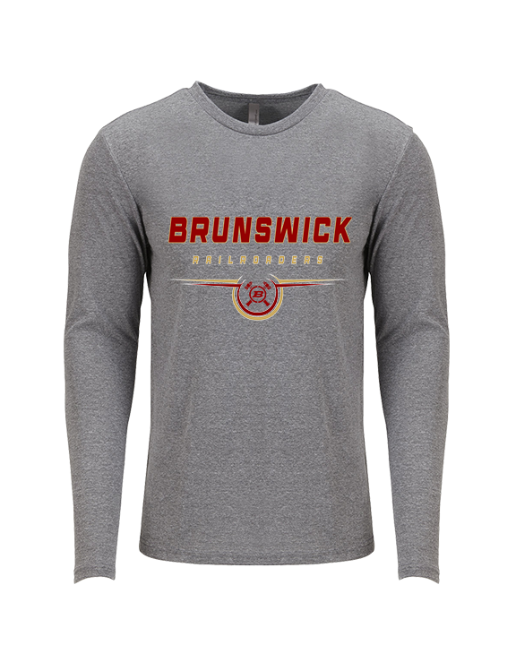 Brunswick HS Football Design - Tri-Blend Long Sleeve