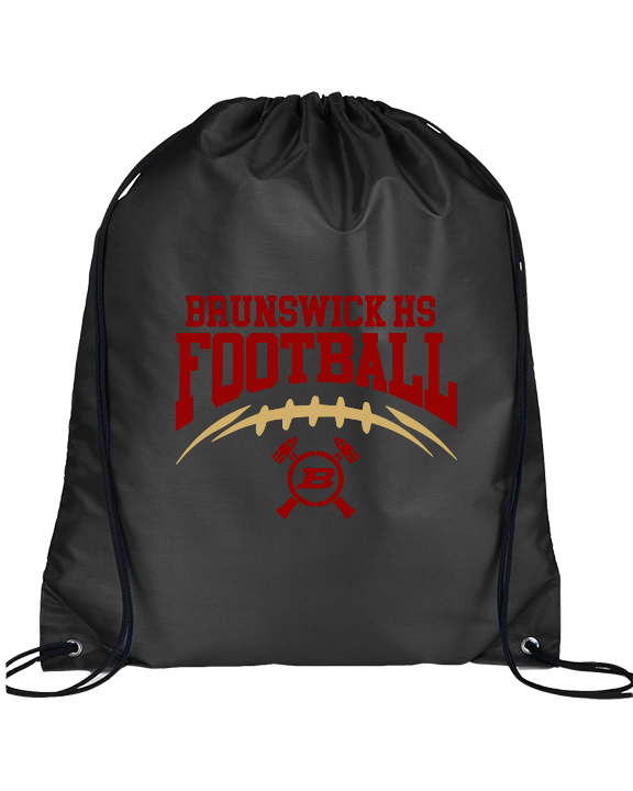 Brunswick HS Football School Football - Drawstring Bag