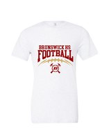 Brunswick HS Football School Football - Tri-Blend Shirt