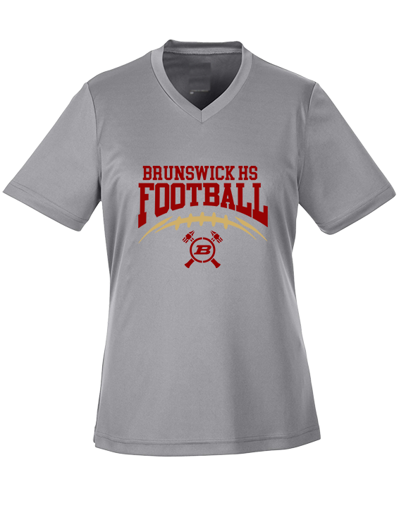 Brunswick HS Football School Football - Womens Performance Shirt