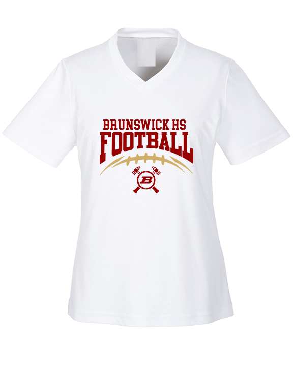 Brunswick HS Football School Football - Womens Performance Shirt