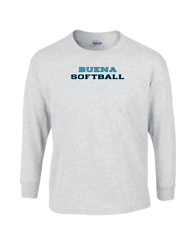 Buena HS Softball Logo - Mens Basic Cotton Long Sleeve