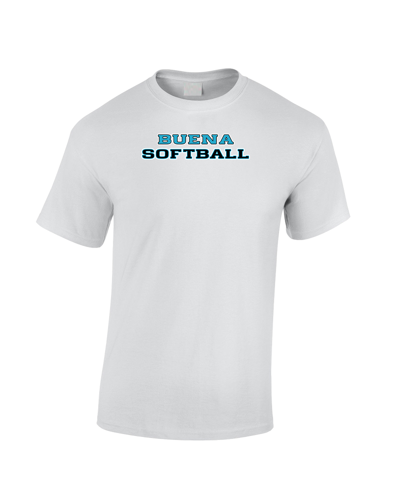 Buena HS Softball Logo - Cotton T-Shirt