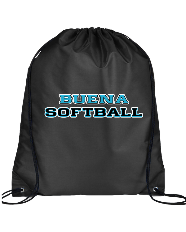 Buena HS Softball Logo - Drawstring Bag