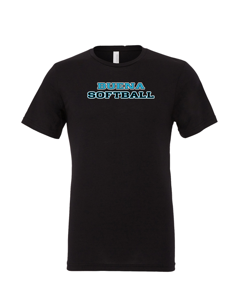 Buena HS Softball Logo - Mens Tri Blend Shirt