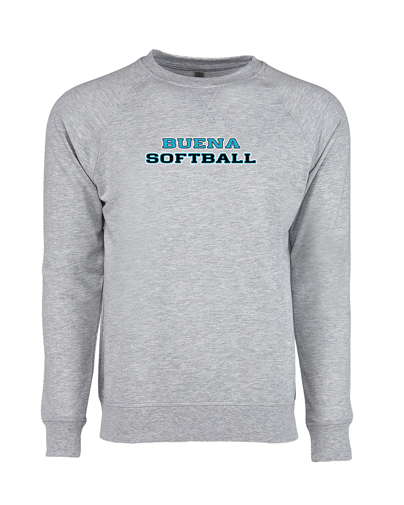 Buena HS Softball Logo - Crewneck Sweatshirt