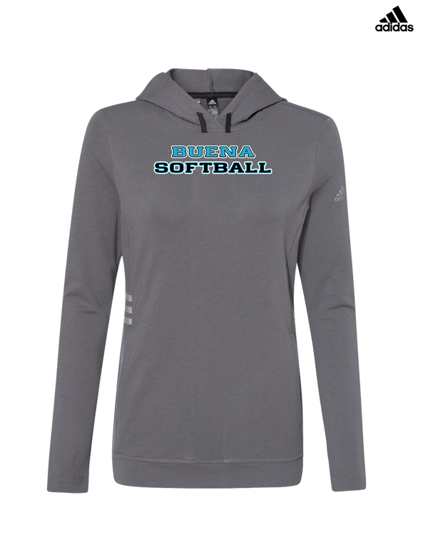 Buena HS Softball Logo - Adidas Women's Lightweight Hooded Sweatshirt