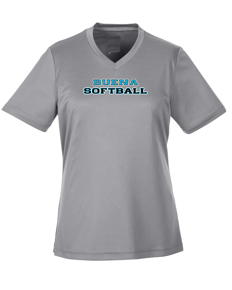 Buena HS Softball Logo - Womens Performance Shirt
