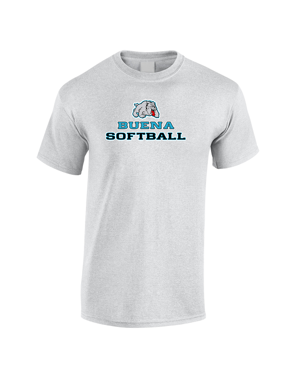 Buena HS Softball Bulldog Logo - Cotton T-Shirt
