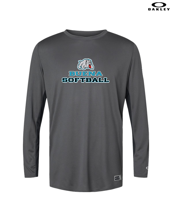 Buena HS Softball Bulldog Logo - Oakley Hydrolix Long Sleeve