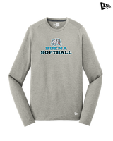 Buena HS Softball Bulldog Logo - New Era Long Sleeve Crew