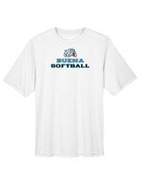 Buena HS Softball Bulldog Logo - Performance T-Shirt