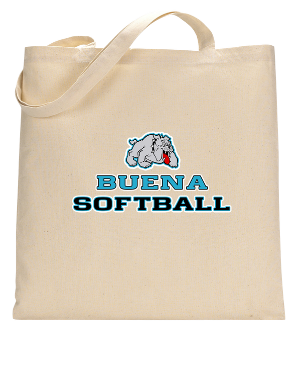 Buena HS Softball Bulldog Logo - Tote Bag