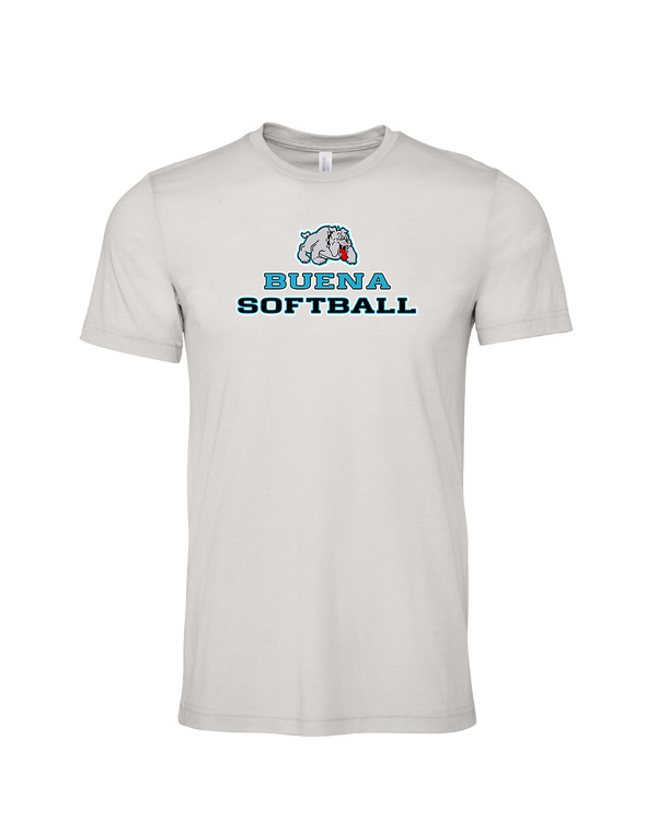Buena HS Softball Bulldog Logo - Mens Tri Blend Shirt