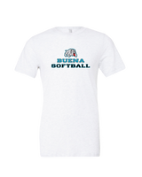 Buena HS Softball Bulldog Logo - Mens Tri Blend Shirt