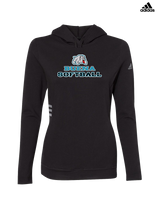 Buena HS Softball Bulldog Logo - Adidas Women's Lightweight Hooded Sweatshirt