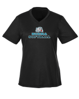 Buena HS Softball Bulldog Logo - Womens Performance Shirt