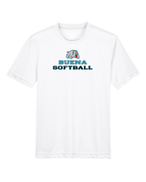 Buena HS Softball Bulldog Logo - Youth Performance T-Shirt