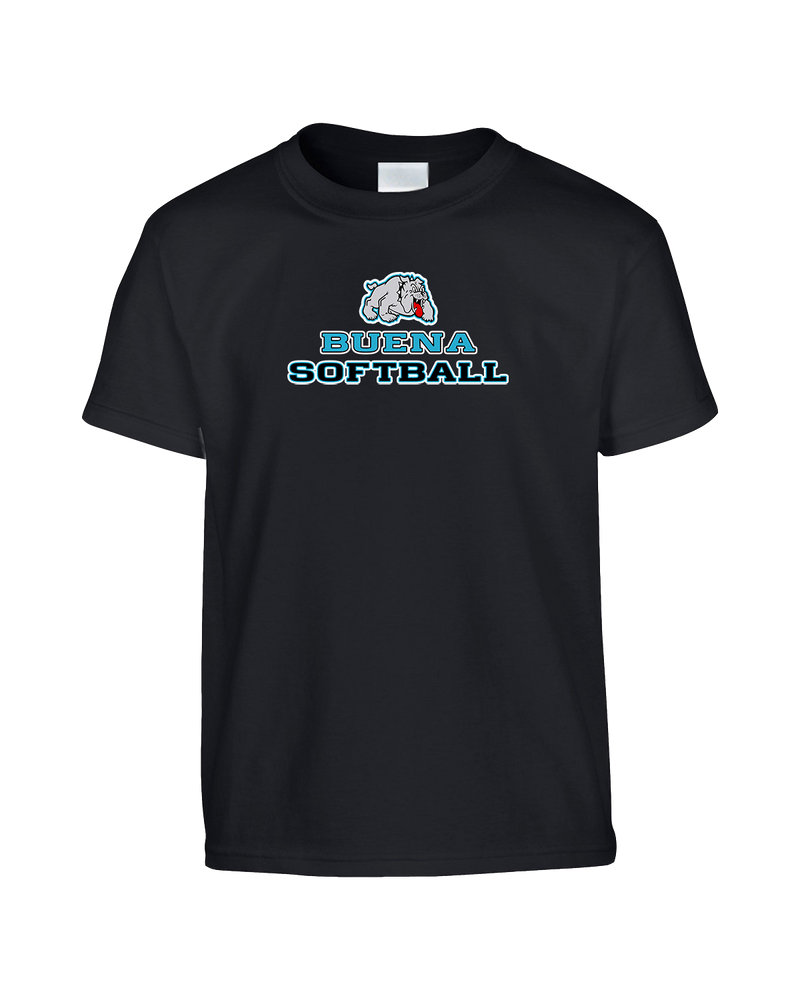 Buena HS Softball Bulldog Logo - Youth T-Shirt