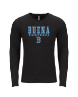 Buena HS Football Block - Tri-Blend Long Sleeve