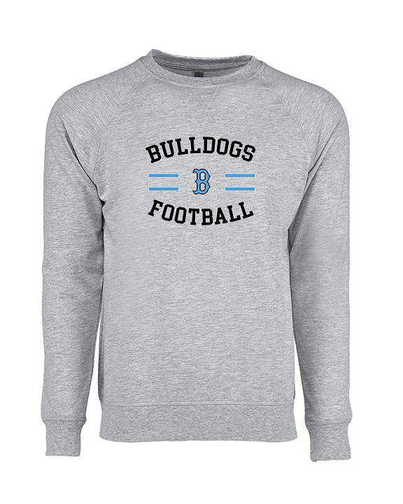 Buena HS Football Curve - Crewneck Sweatshirt
