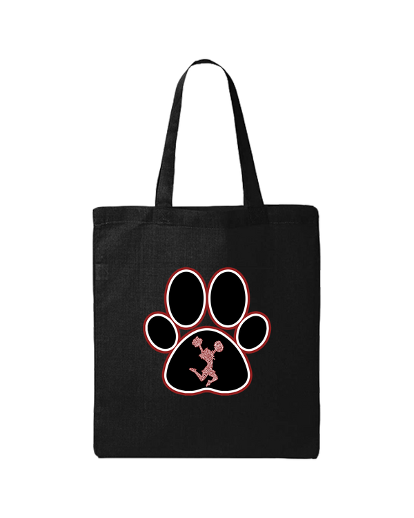 South Fork HS Bulldogs Cheer Paw - Tote Bag