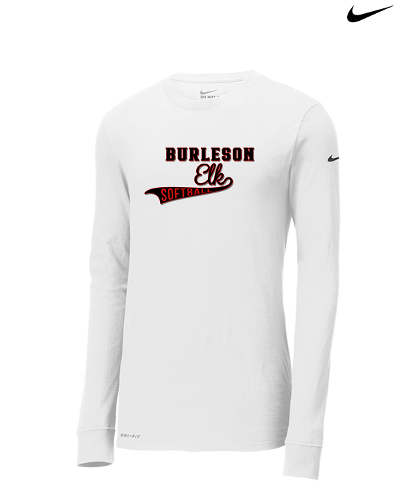 Burleson HS Softball Custom - Mens Nike Longsleeve