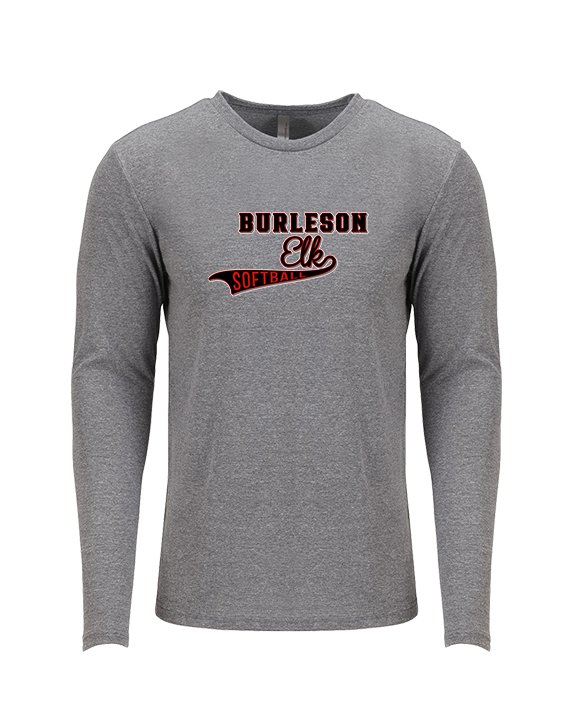Burleson HS Softball Custom - Tri-Blend Long Sleeve