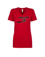 Burleson HS Softball Custom - Womens V-Neck