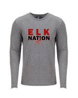Burleson HS Softball Nation - Tri-Blend Long Sleeve