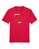 Burleson HS Softball Plate - Youth Performance Shirt