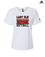 Burleson HS Softball Stamp - Womens Adidas Performance Shirt