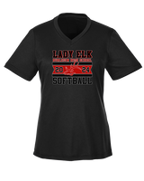 Burleson HS Softball Stamp - Womens Performance Shirt