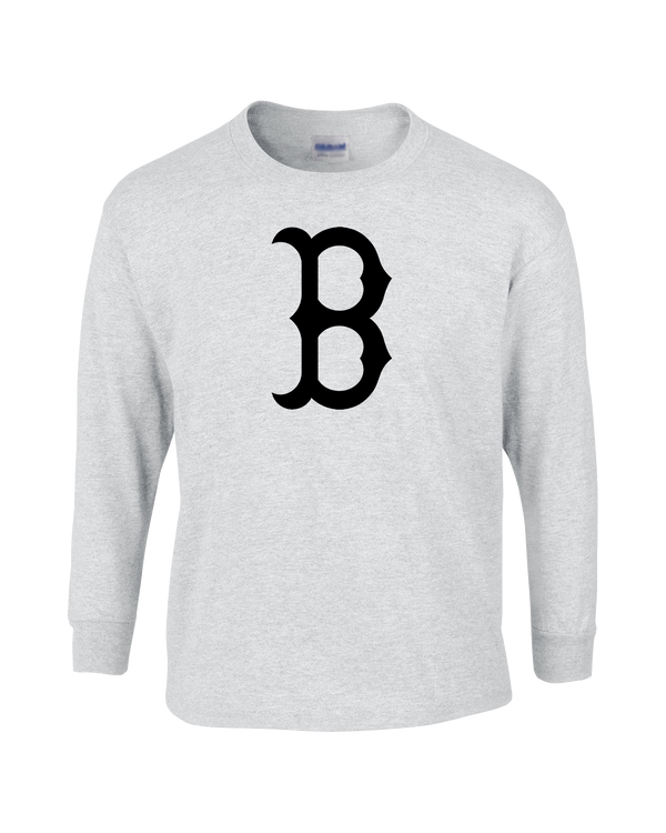 Burnsville HS Baseball B Logo - Mens Basic Cotton Long Sleeve