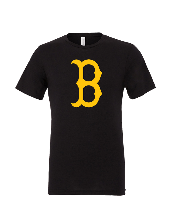 Burnsville HS Baseball B Logo - Mens Tri Blend Shirt