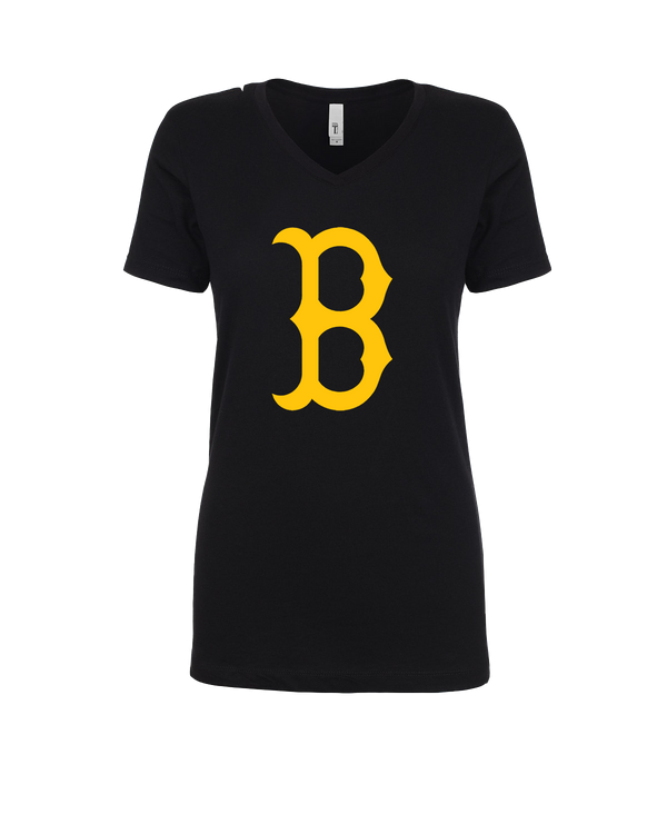 Burnsville HS Baseball B Logo - Womens V-Neck
