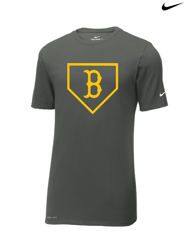 Burnsville HS Baseball Plate Logo - Nike Cotton Poly Dri-Fit