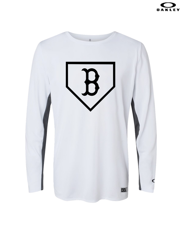 Burnsville HS Baseball Plate Logo - Oakley Hydrolix Long Sleeve