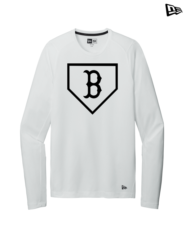 Burnsville HS Baseball Plate Logo - New Era Long Sleeve Crew