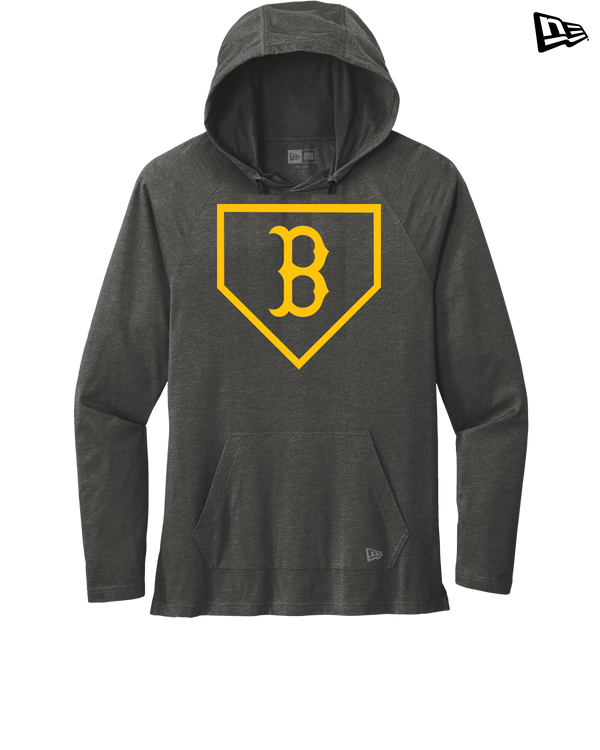 Burnsville HS Baseball Plate Logo - New Era Tri Blend Hoodie