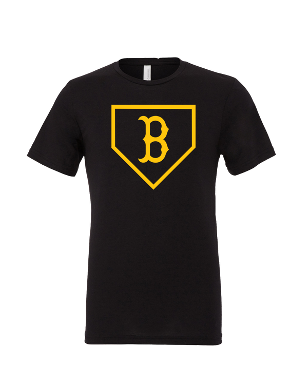 Burnsville HS Baseball Plate Logo - Mens Tri Blend Shirt