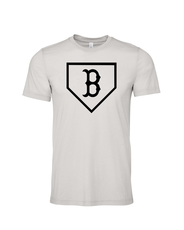 Burnsville HS Baseball Plate Logo - Mens Tri Blend Shirt