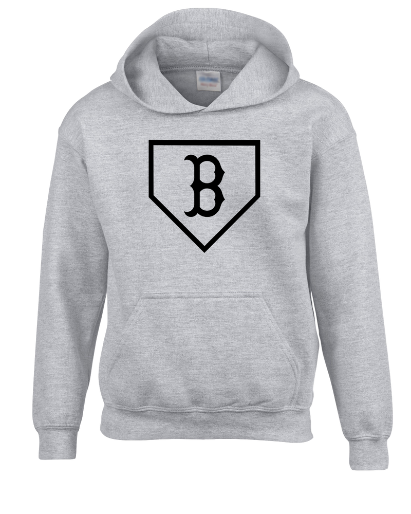 Burnsville HS Baseball Plate Logo - Cotton Hoodie