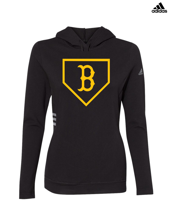 Burnsville HS Baseball Plate Logo - Adidas Women's Lightweight Hooded Sweatshirt