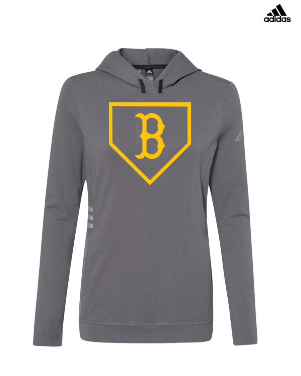 Burnsville HS Baseball Plate Logo - Adidas Women's Lightweight Hooded Sweatshirt